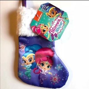 Nickelodeon Shimmer and Shine Purple Christmas Stocking 8” inches